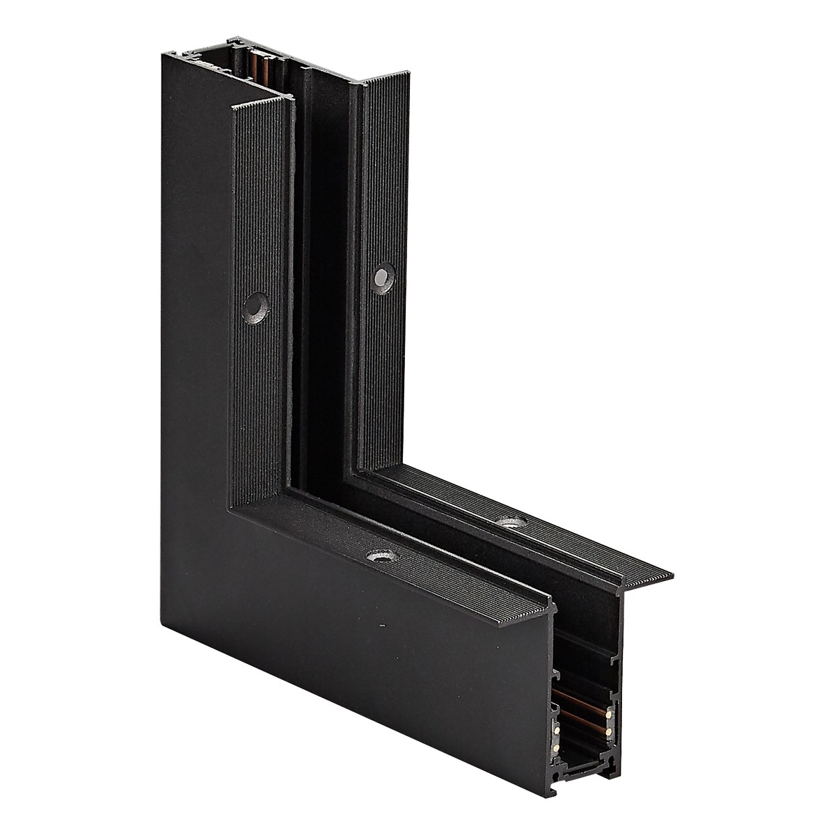VK Lighting Kona - système de rail magnétique - profilé d’angle interne vertical intégré - 7,4 x 17,5 x 17,5 cm - noir