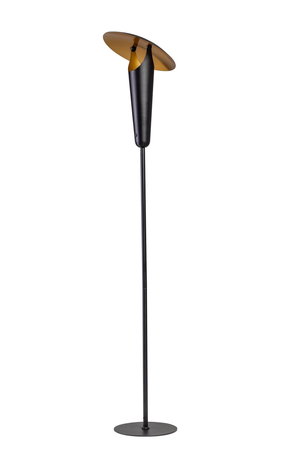 ETH The Britt - lampadaire - Ø cm - noir et laiton