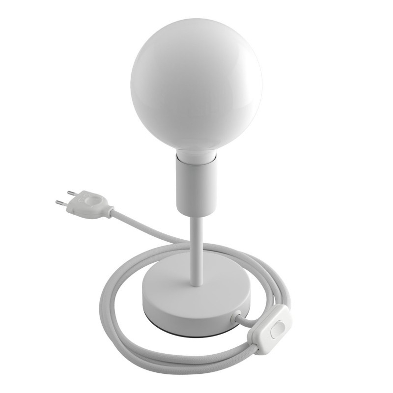 Creative Cables Alzaluce - lampe à poser - Ø cm - métal - blanc — vue 3
