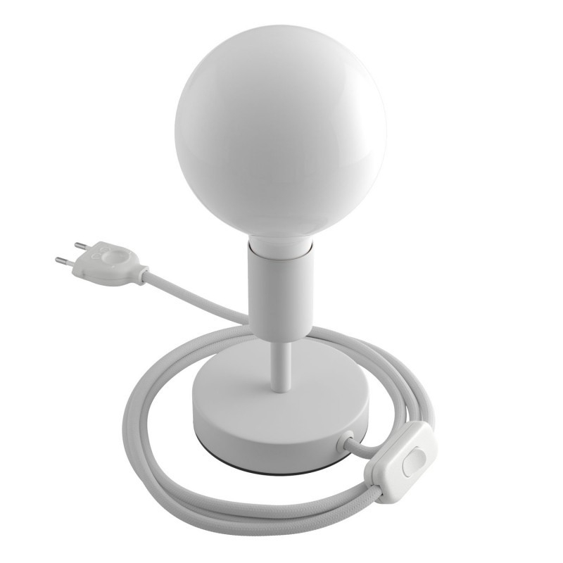 Creative Cables Alzaluce - lampe à poser - Ø cm - métal - blanc