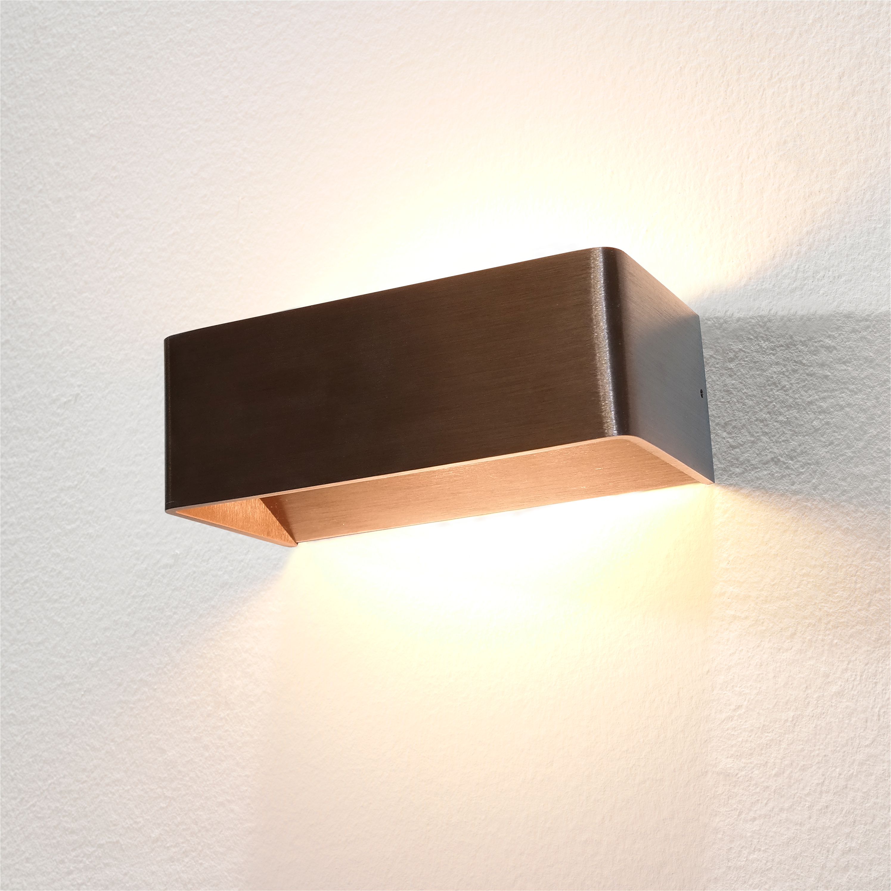 Artdelight Mainz - applique murale - x 7 cm - W LED dimmable inclus - bronze brossé