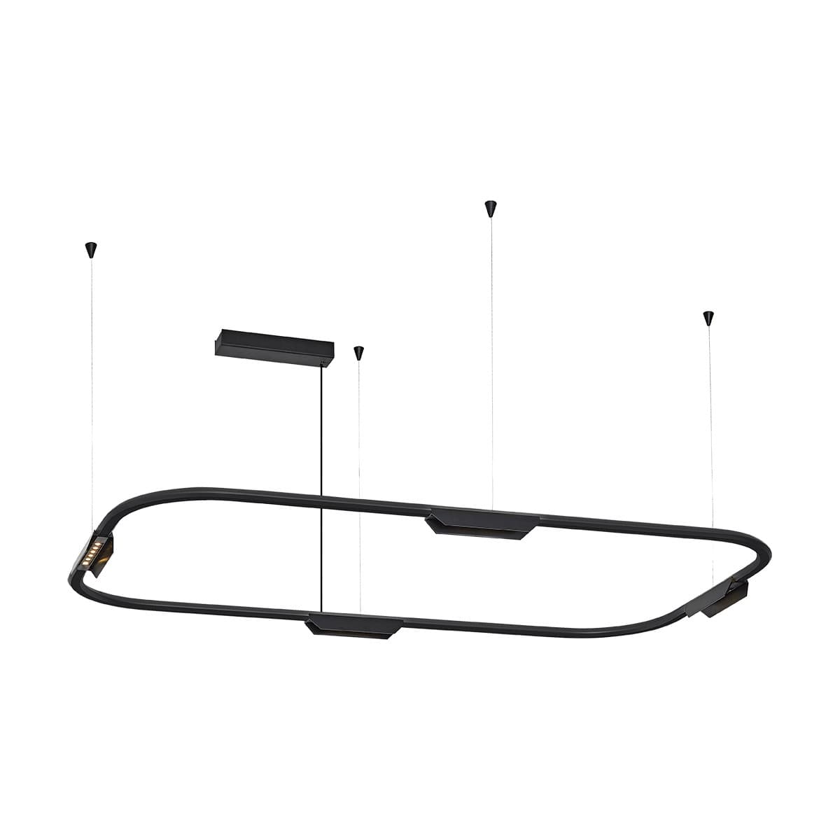 VK Lighting Core - lampe suspendue - 62,8 x 156,8 x 112,8 cm - 25W dimmable LED inclus - noir
