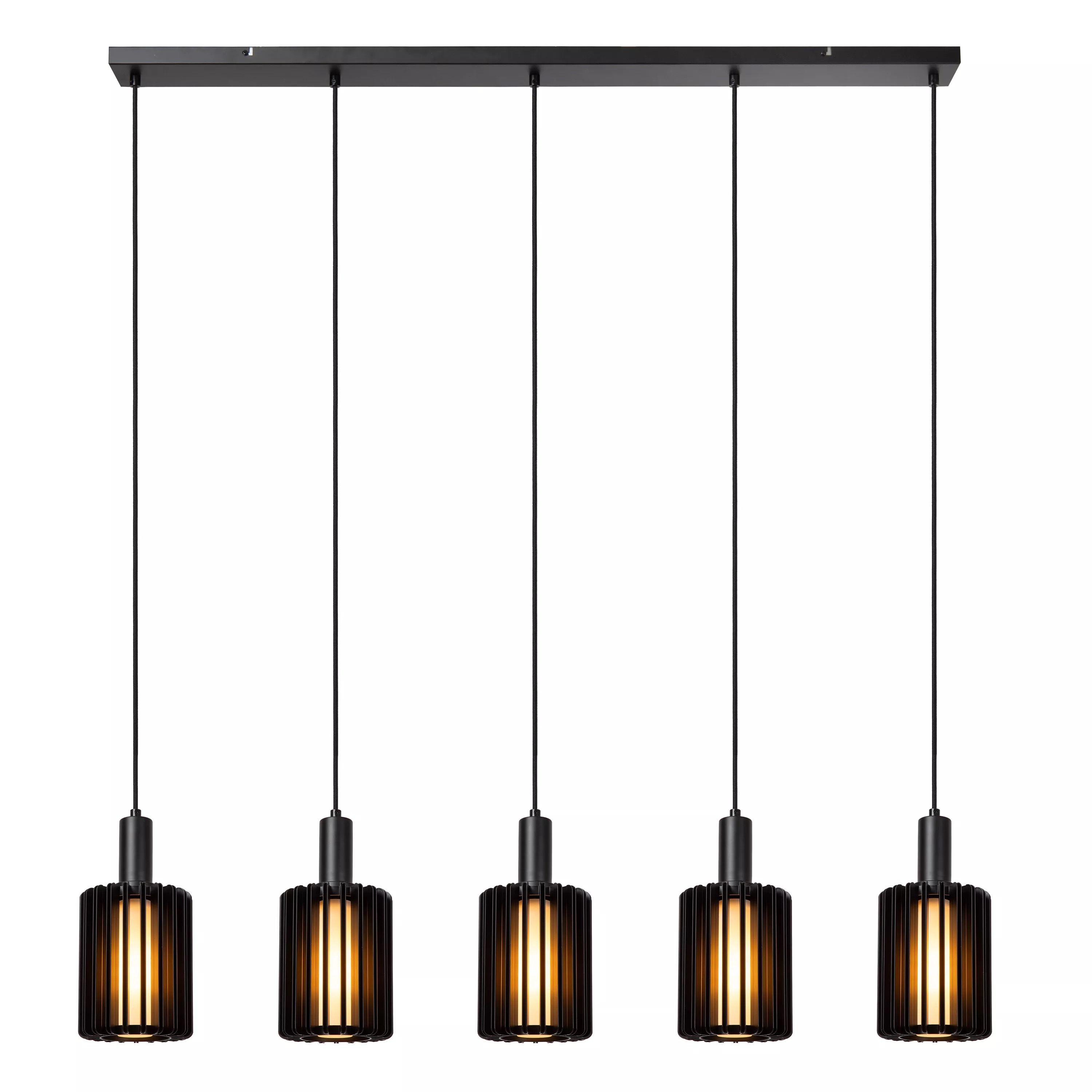 Lucide Lambres - lampe suspendue - x - noir — vue 3