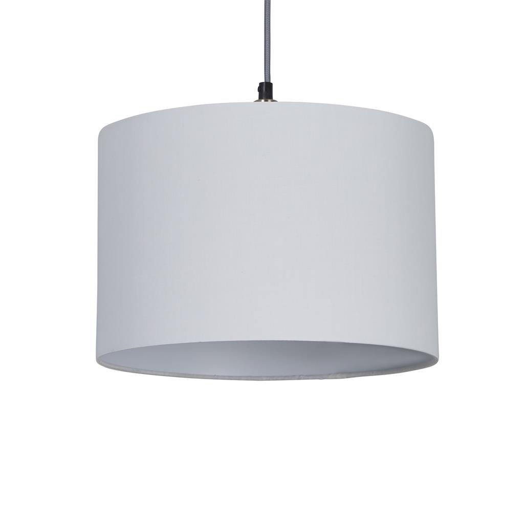 Searchlight Clyde Drum - abat-jour - Ø cm - blanc