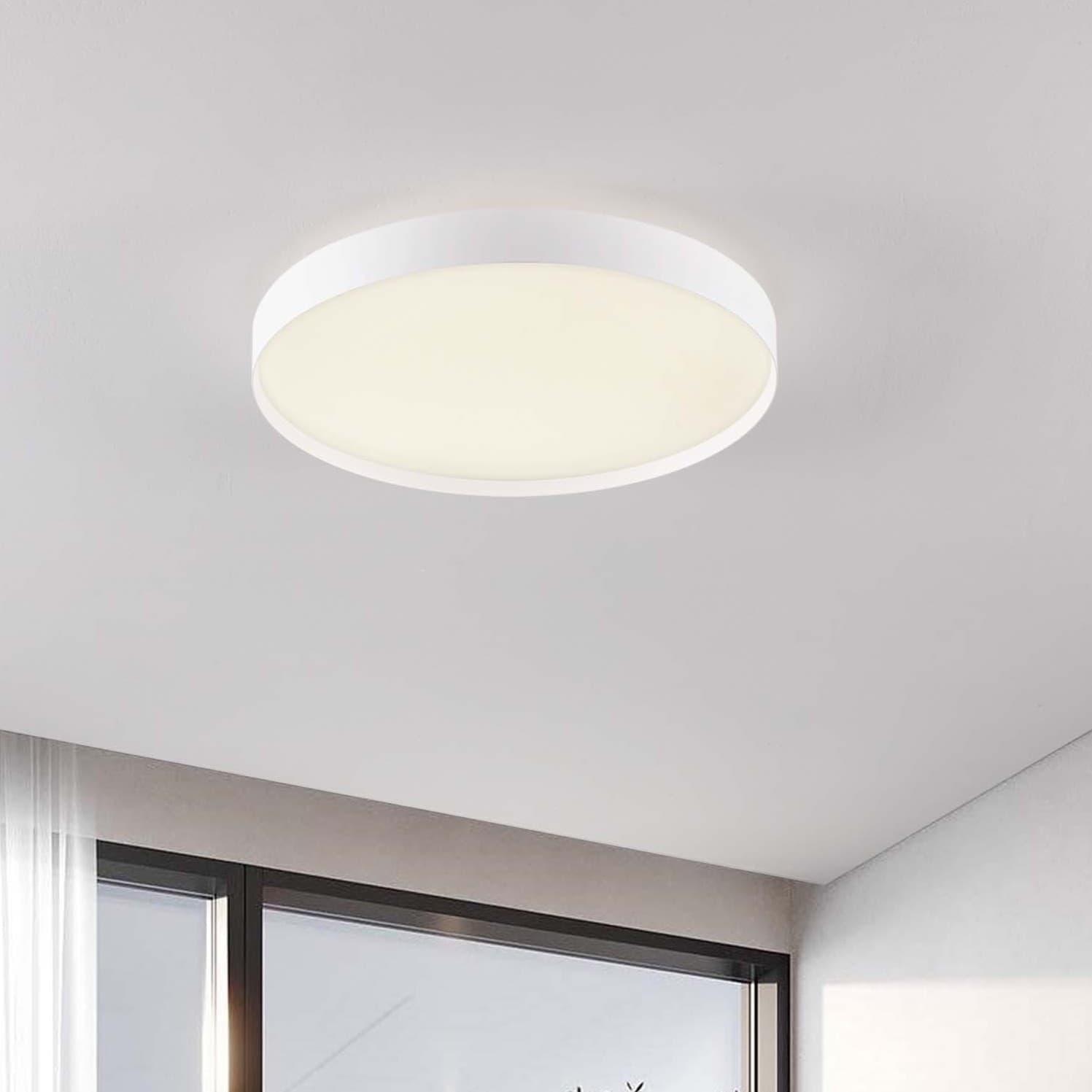 Nova Luce Roi - plafonnier - Ø ,5 cm - 48W dimmable LED inclus - blanc sablé