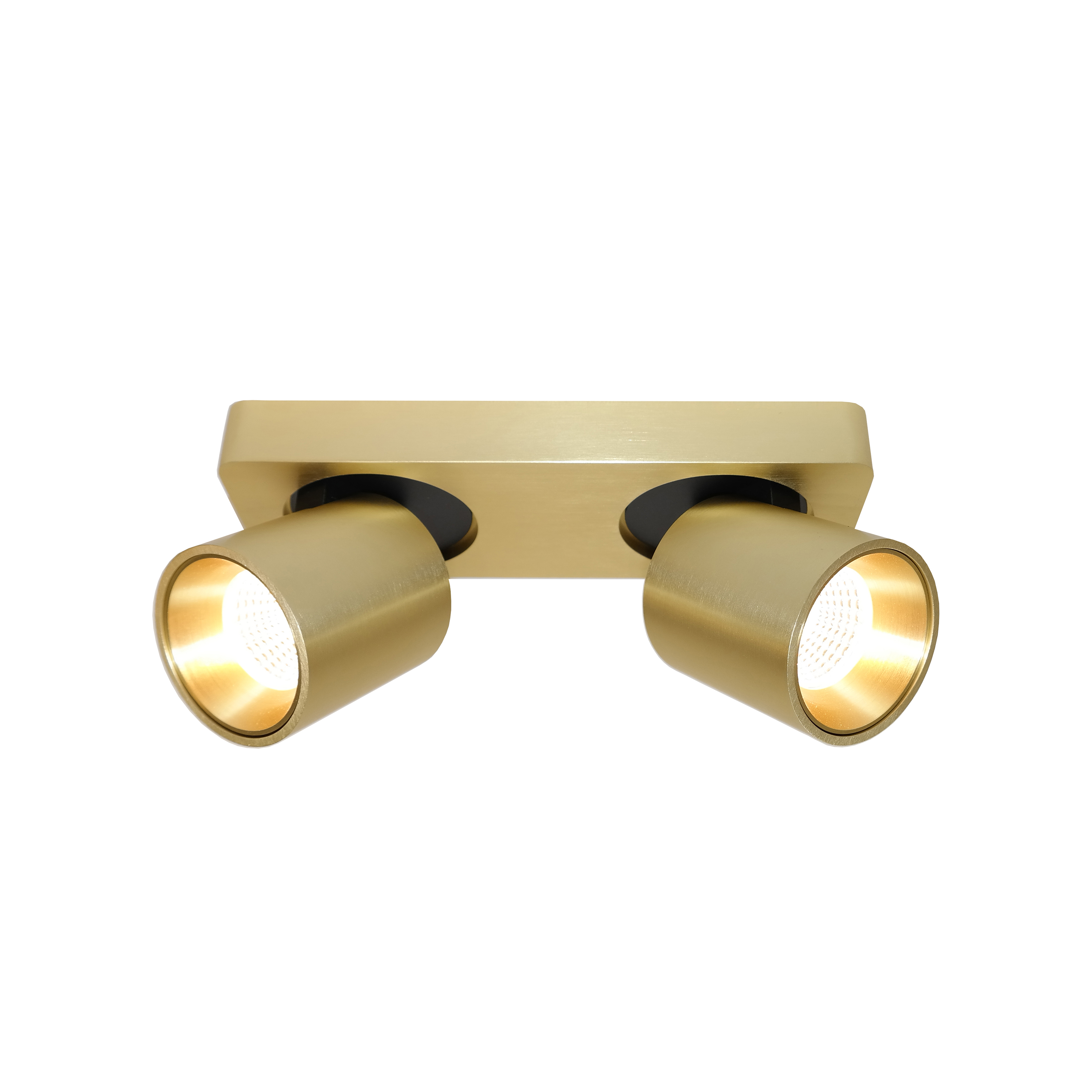 Artdelight Laguna - spot en saillie 2L - ,5 x 9,5 cm - W LED dimmable inclus - doré brossé