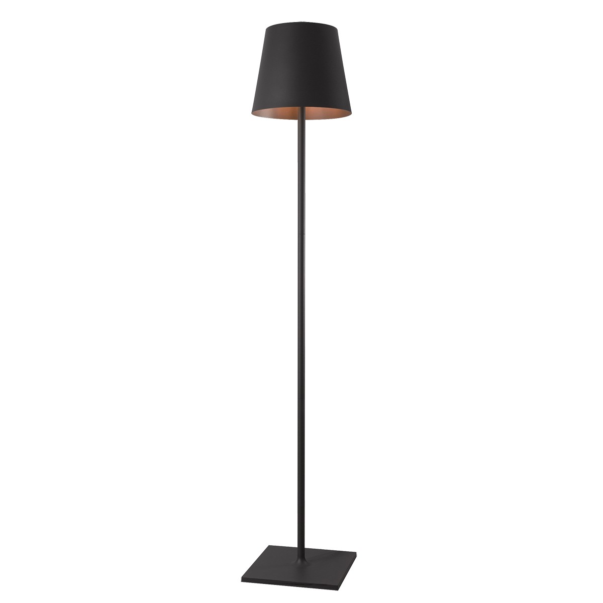 VK Lighting Colum - lampadaire d"extérieur avec prise - Ø cm - IP54 - noir