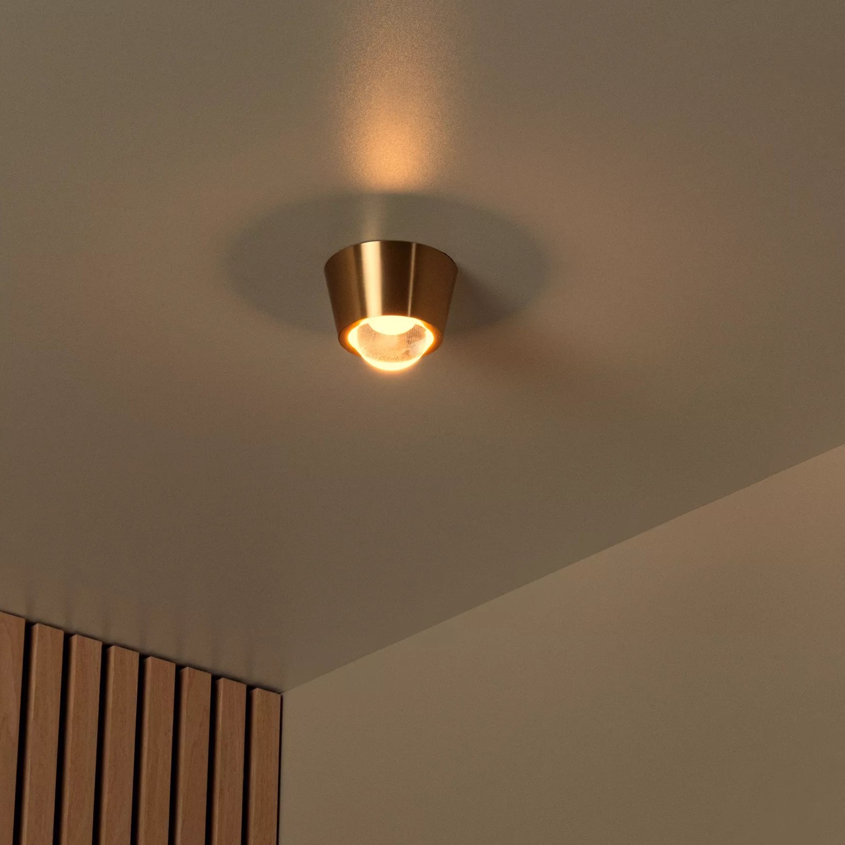 Lucide Rigon - plafonnier - Ø ,6 cm - 7W LED inclus - or