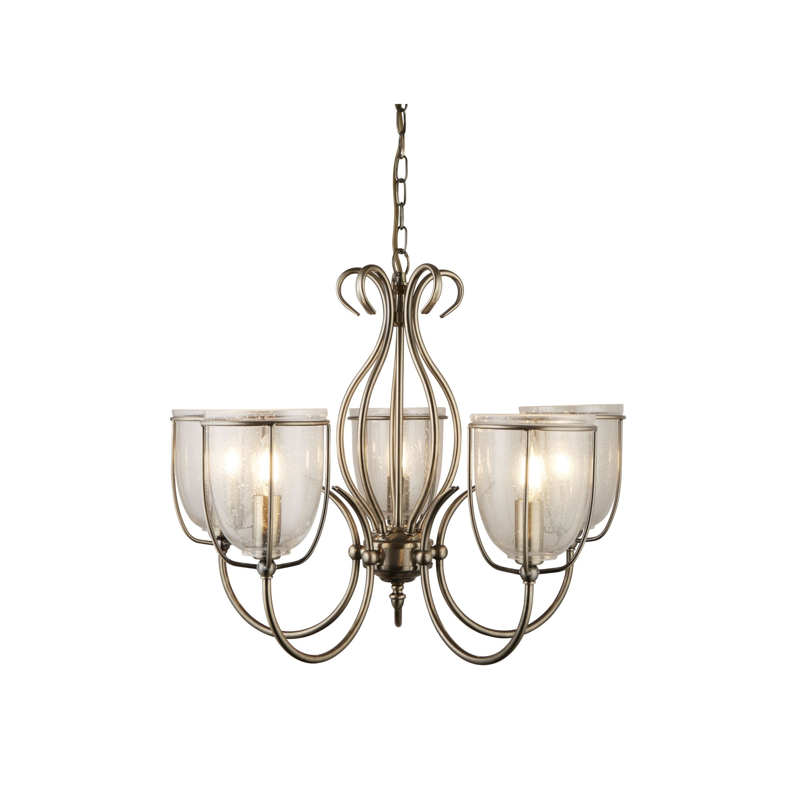 Searchlight Silhouette - lustre - Ø cm - laiton antique