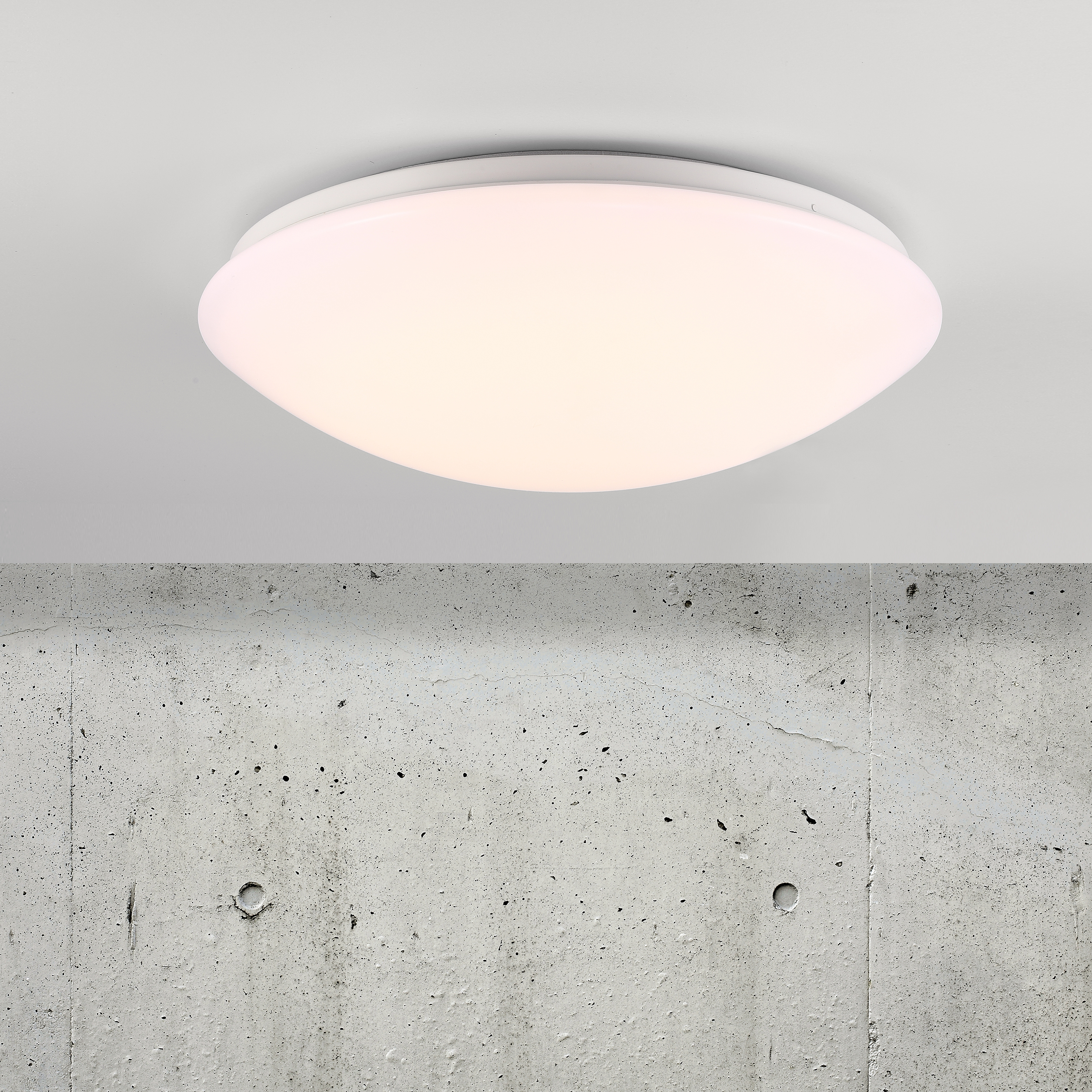 Nordlux Ask Sensor - plafonnier avec détecteur - Ø - 18W LED inclus - IP44 - blanc