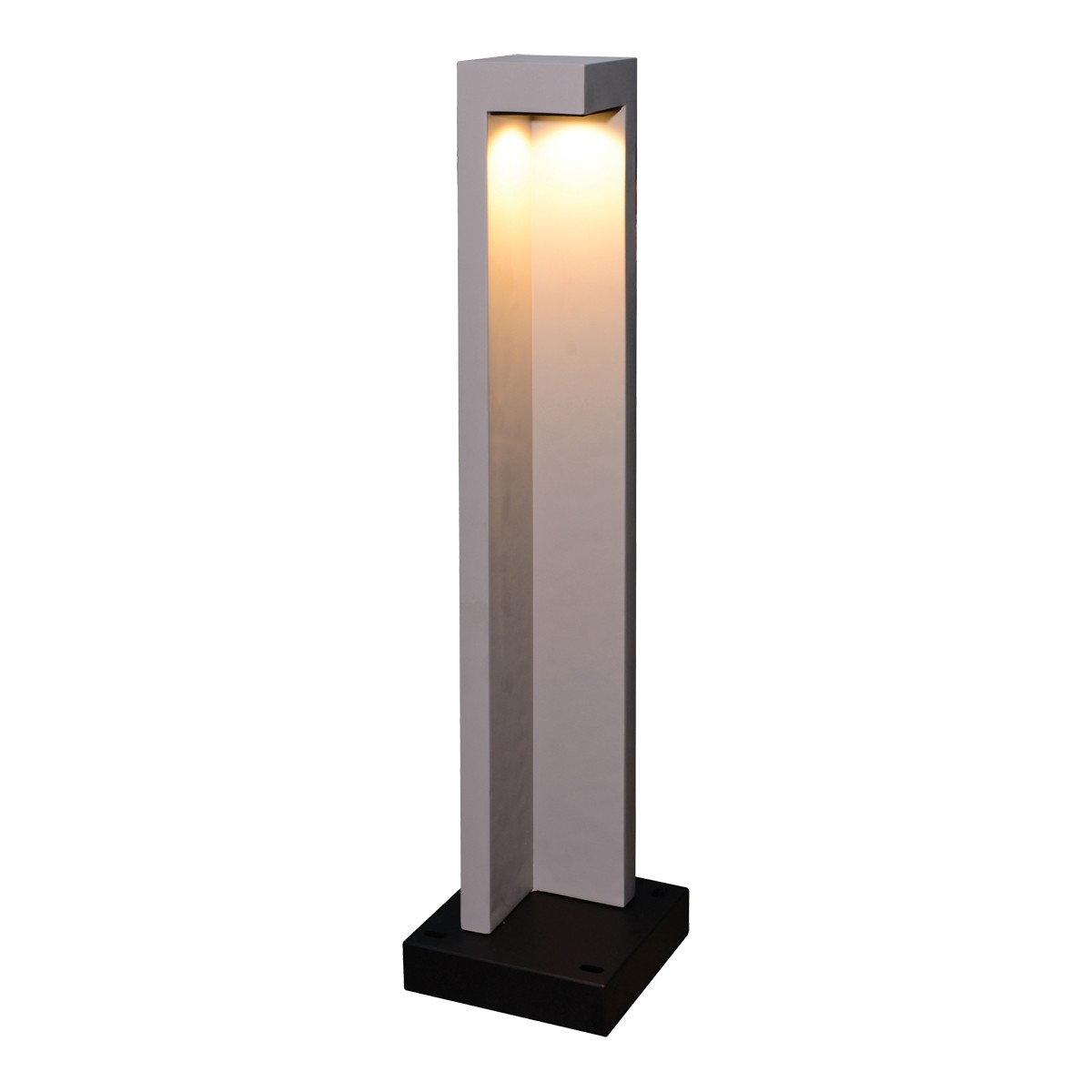 VK Lighting Trigono - lampe de jardin - x - 6,5W LED inclus - IP65 - gris