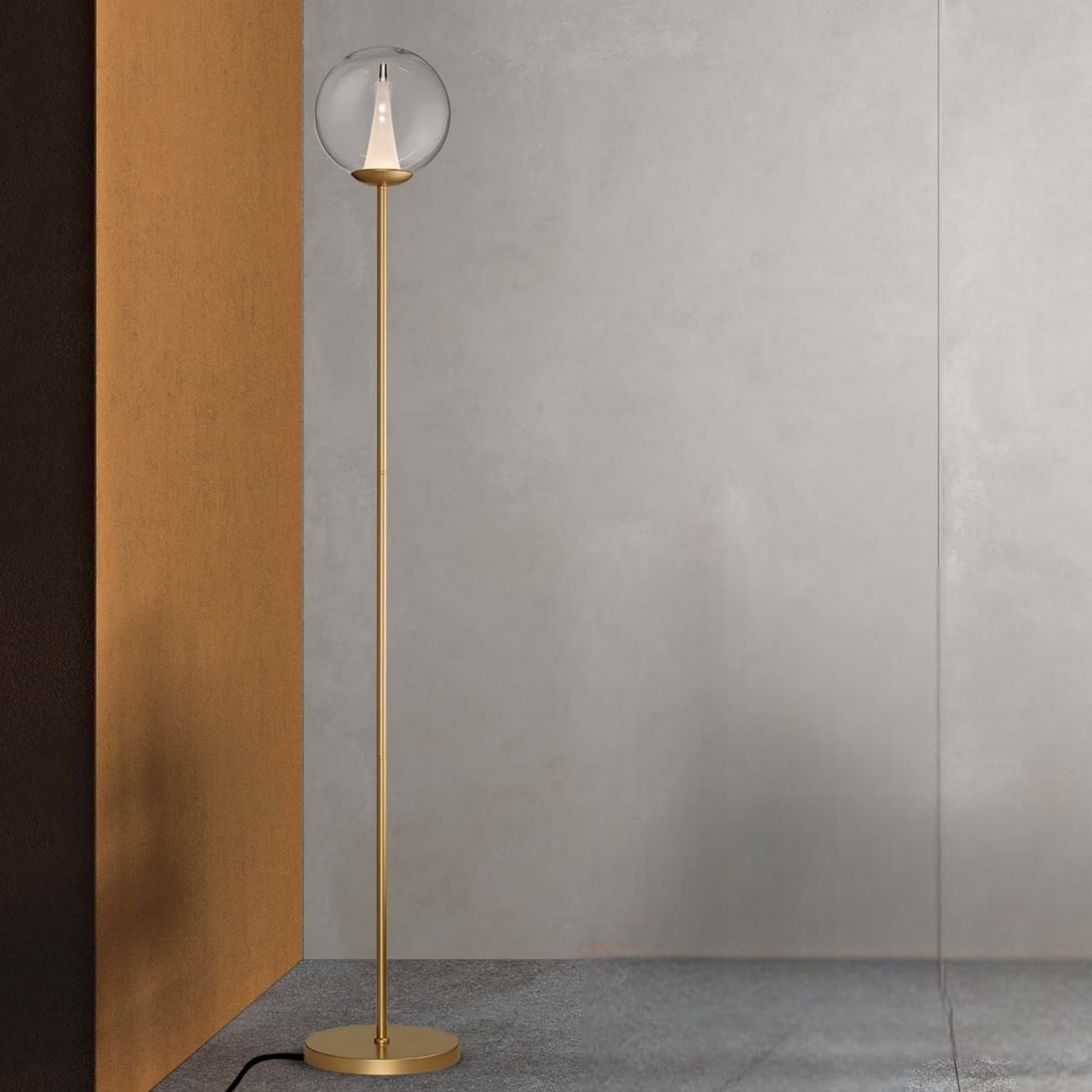 Nova Luce Galeo - lampadaire - Ø cm - 7W dimmable LED inclus - or sablé