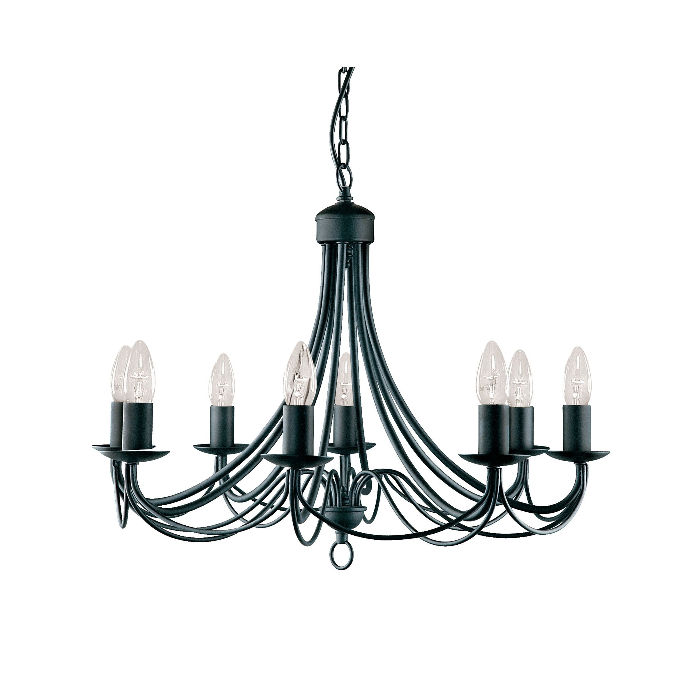 Searchlight Maypole - lustre - Ø cm - noir — vue 3