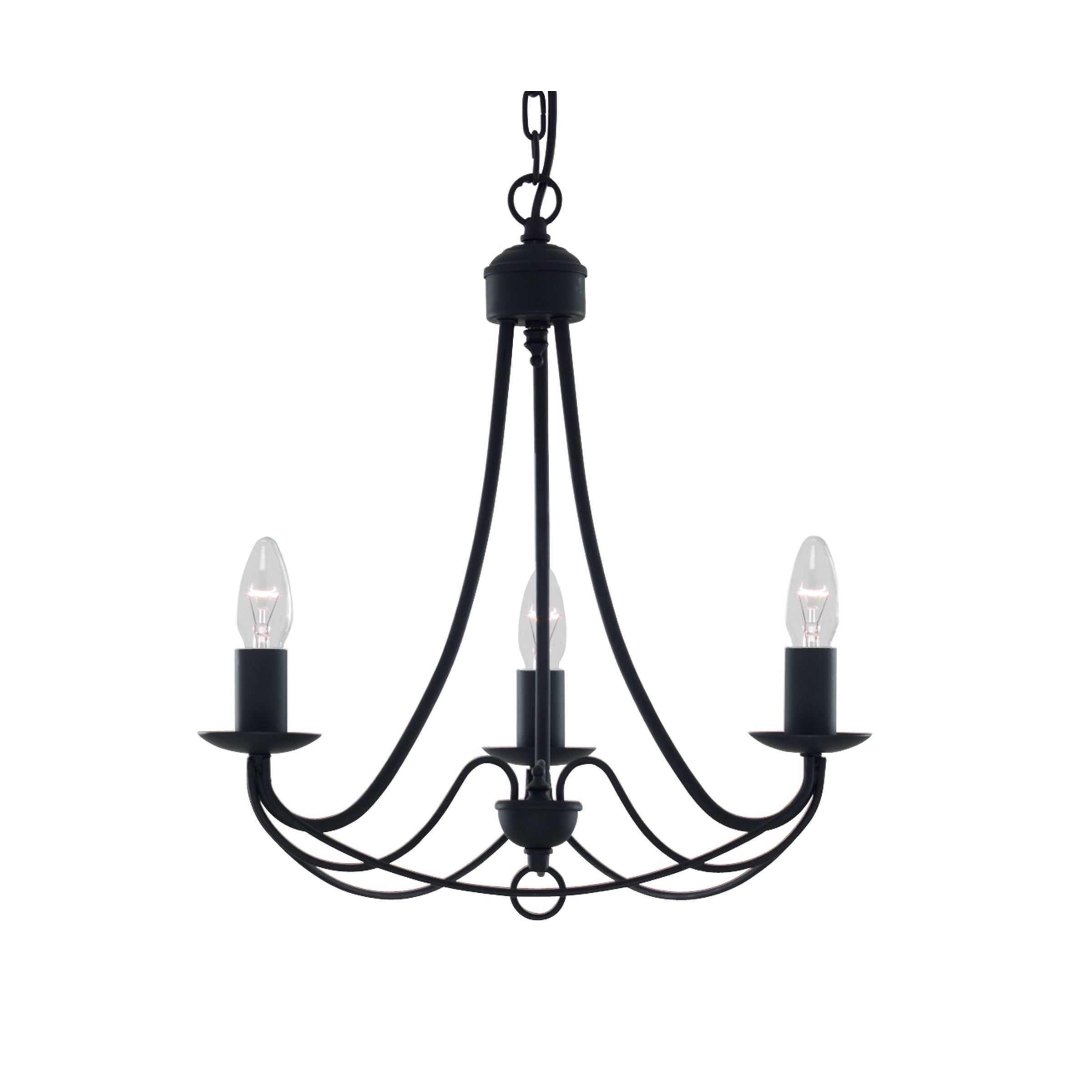 Searchlight Maypole - lustre - Ø cm - noir