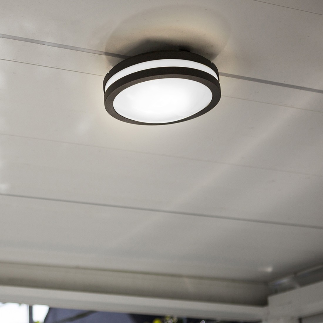 Lutec Titan - applique/plafonnier - x - IP54 - gris foncé