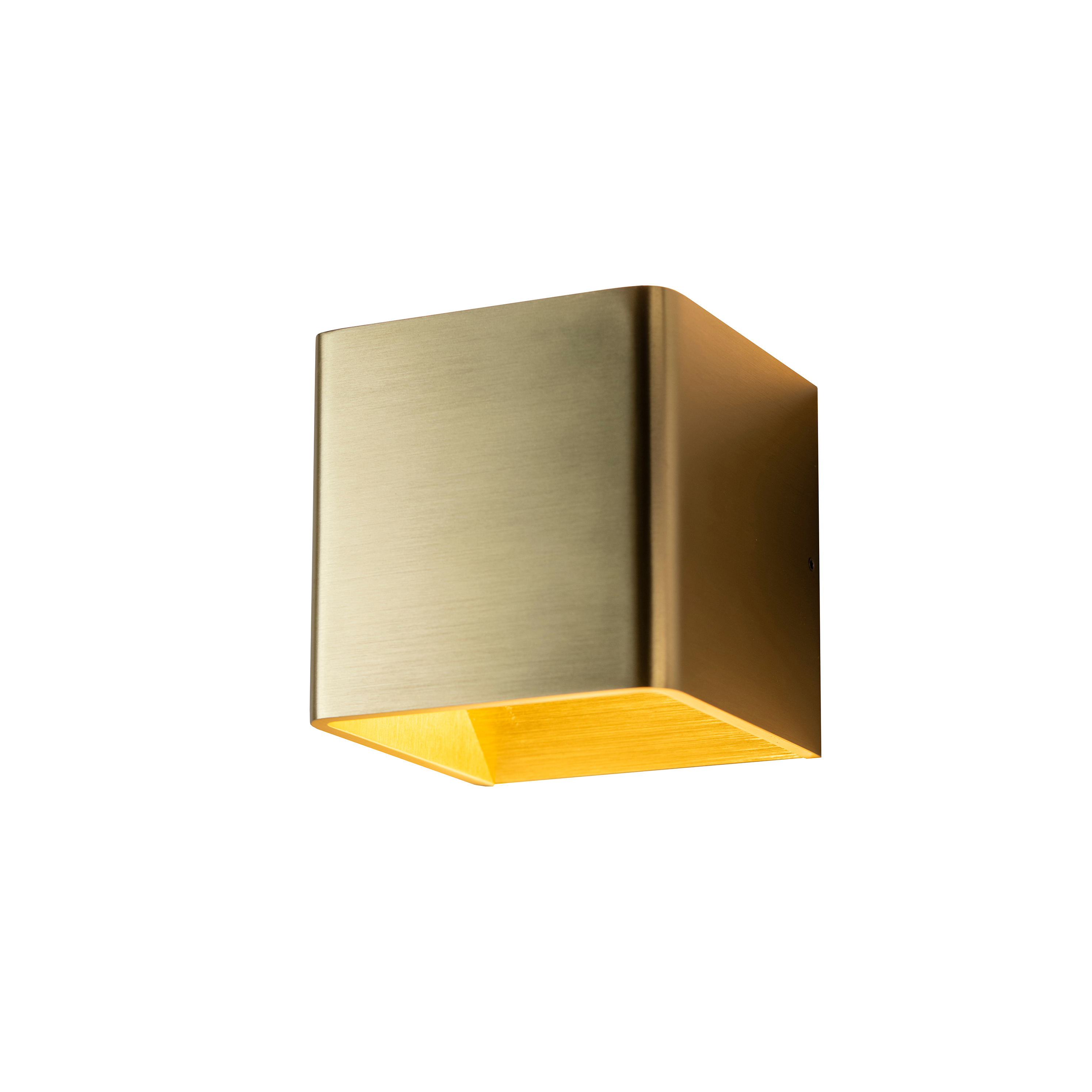 Artdelight Fulda - applique murale - x - 6W LED dimmable inclus - or brossé