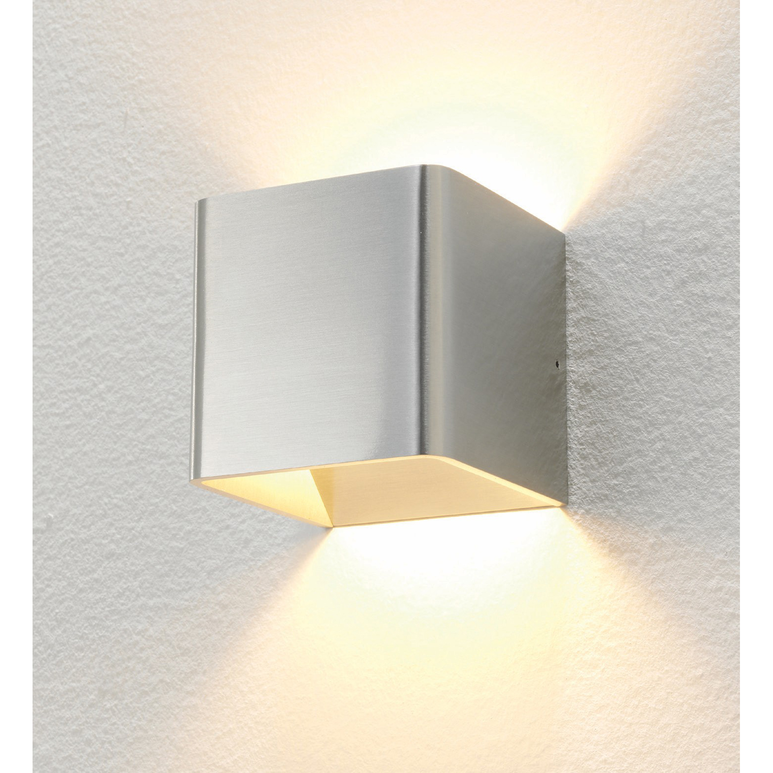 Artdelight Fulda - applique murale - x - 6W LED dimmable inclus - aluminium brossé