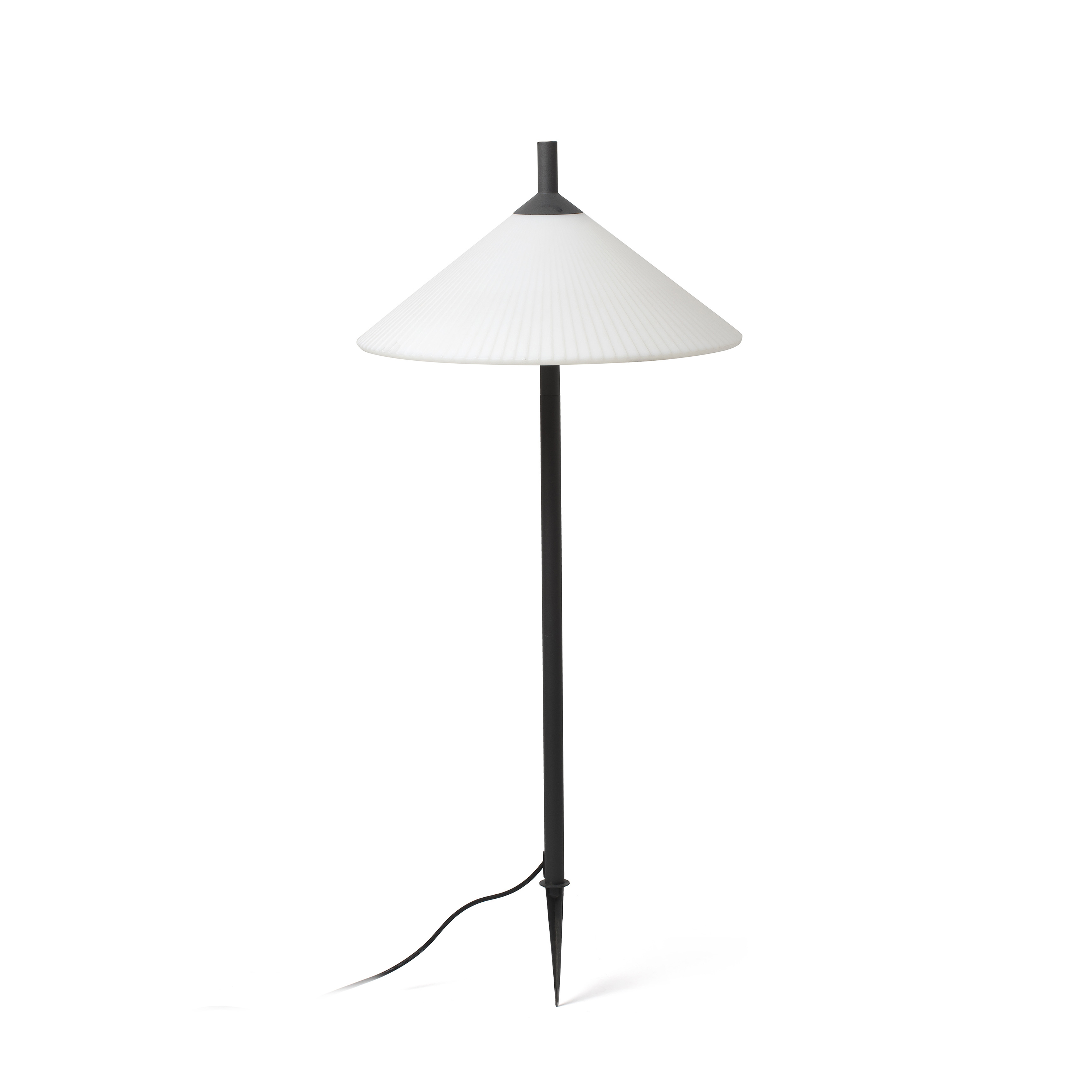 Faro Saigon - spot au sol sur piquet avec prise - Ø cm - IP65 - blanc mat — vue 4