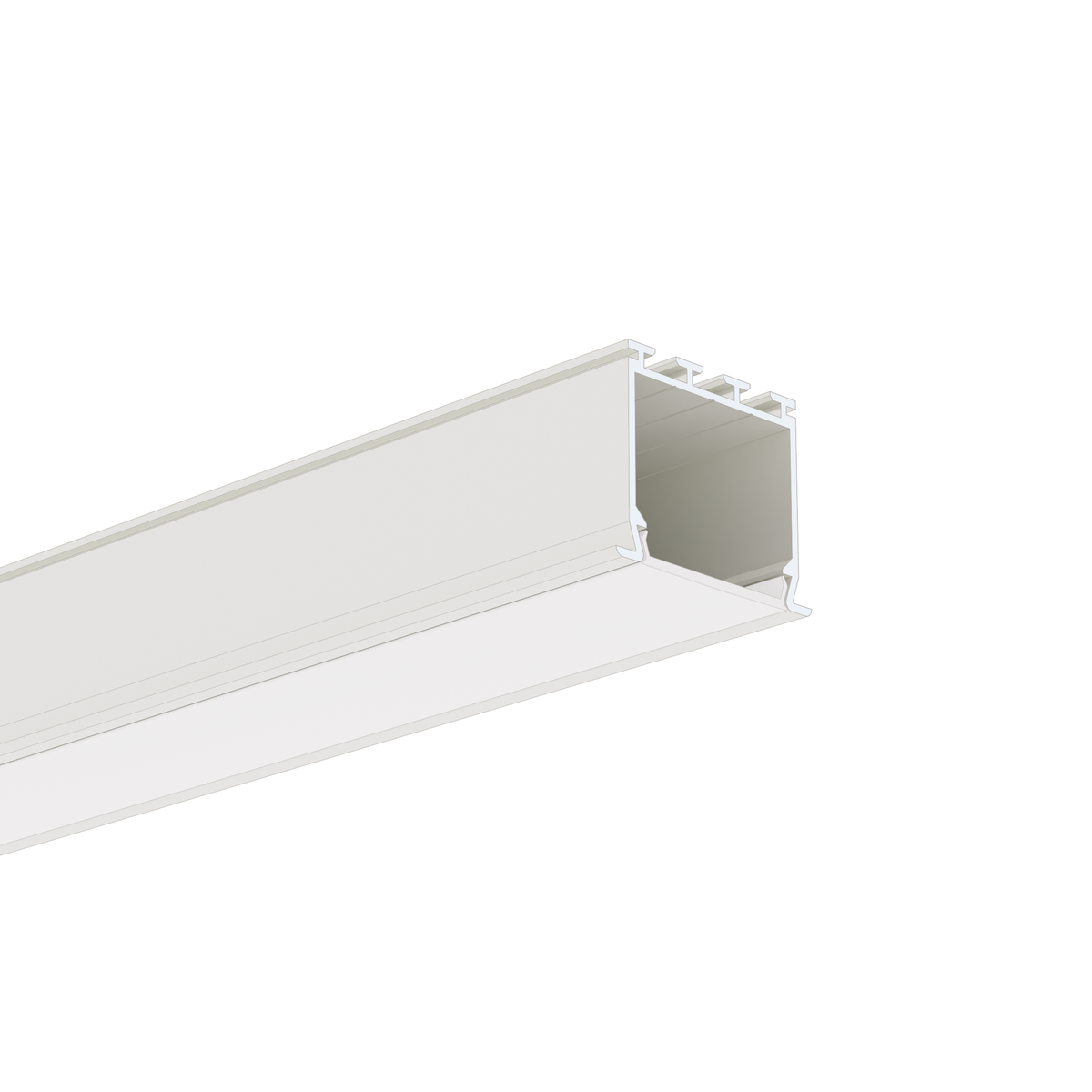 Klus Lokom - profilé LED encastré - 3,02 x 2, - blanc