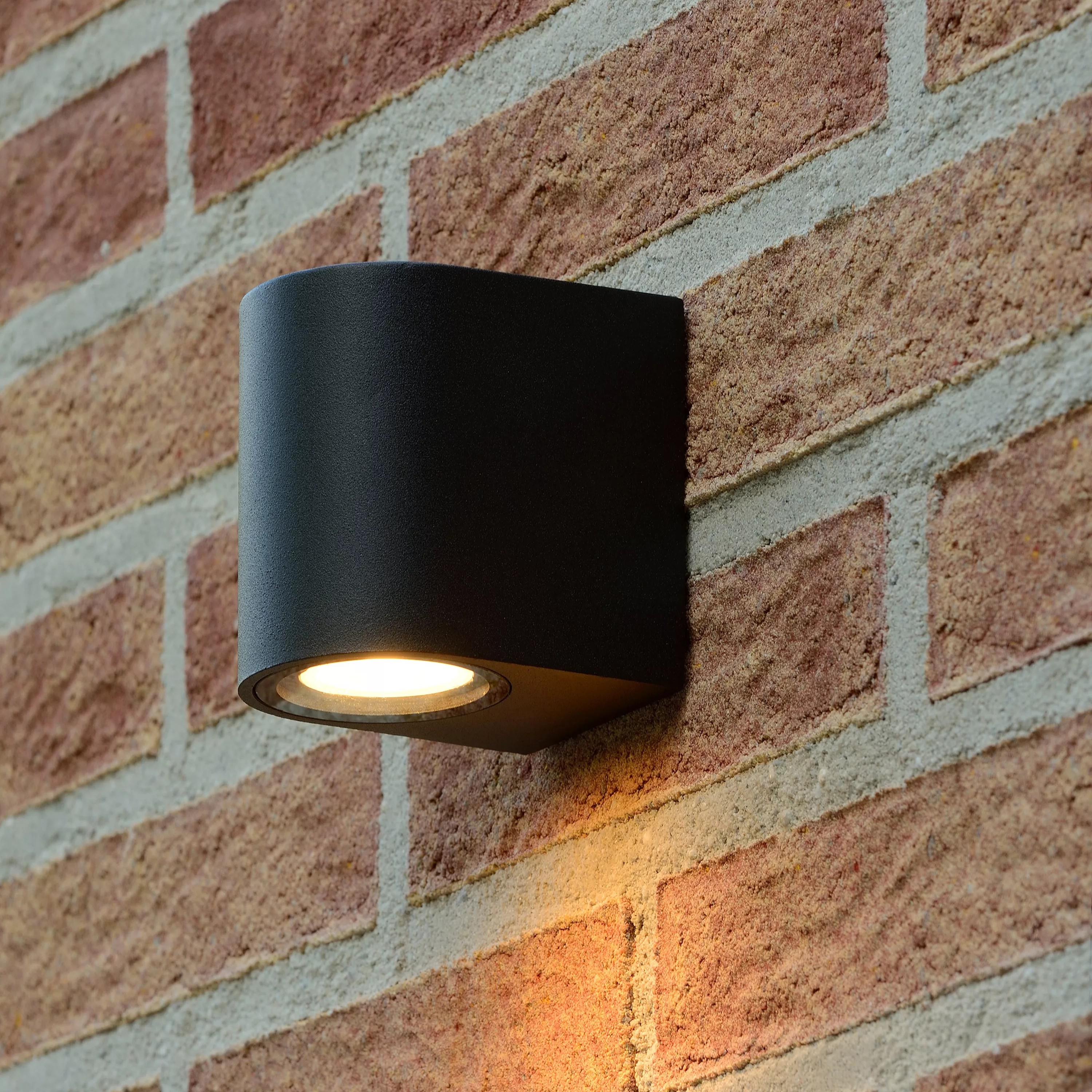 Lucide Zaro Round - applique murale extérieure - 7,8 x 6,8 x - IP44 - noir — vue 3