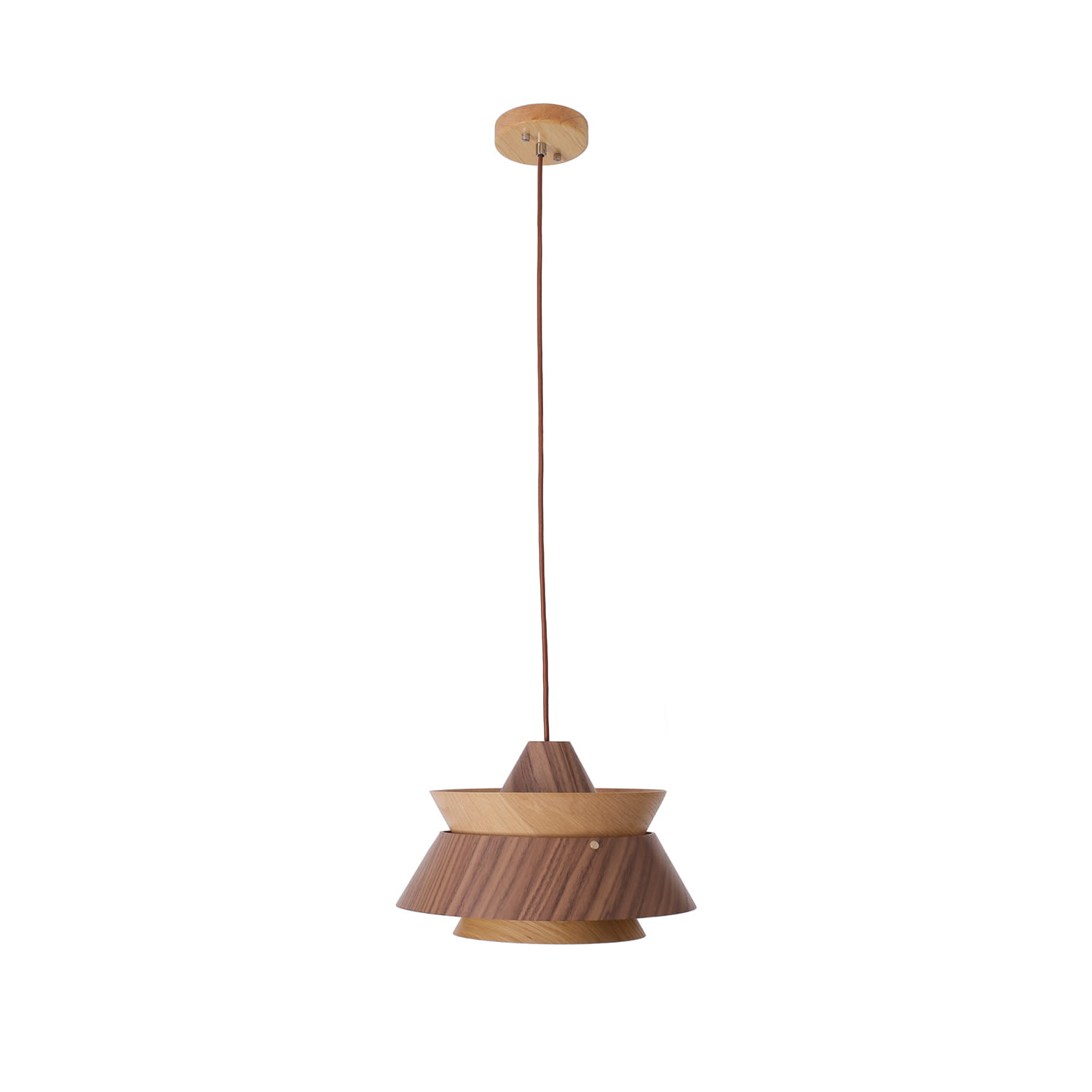 Maxlight Kioto - lampe suspendue - Ø cm - brun clair et brun foncé