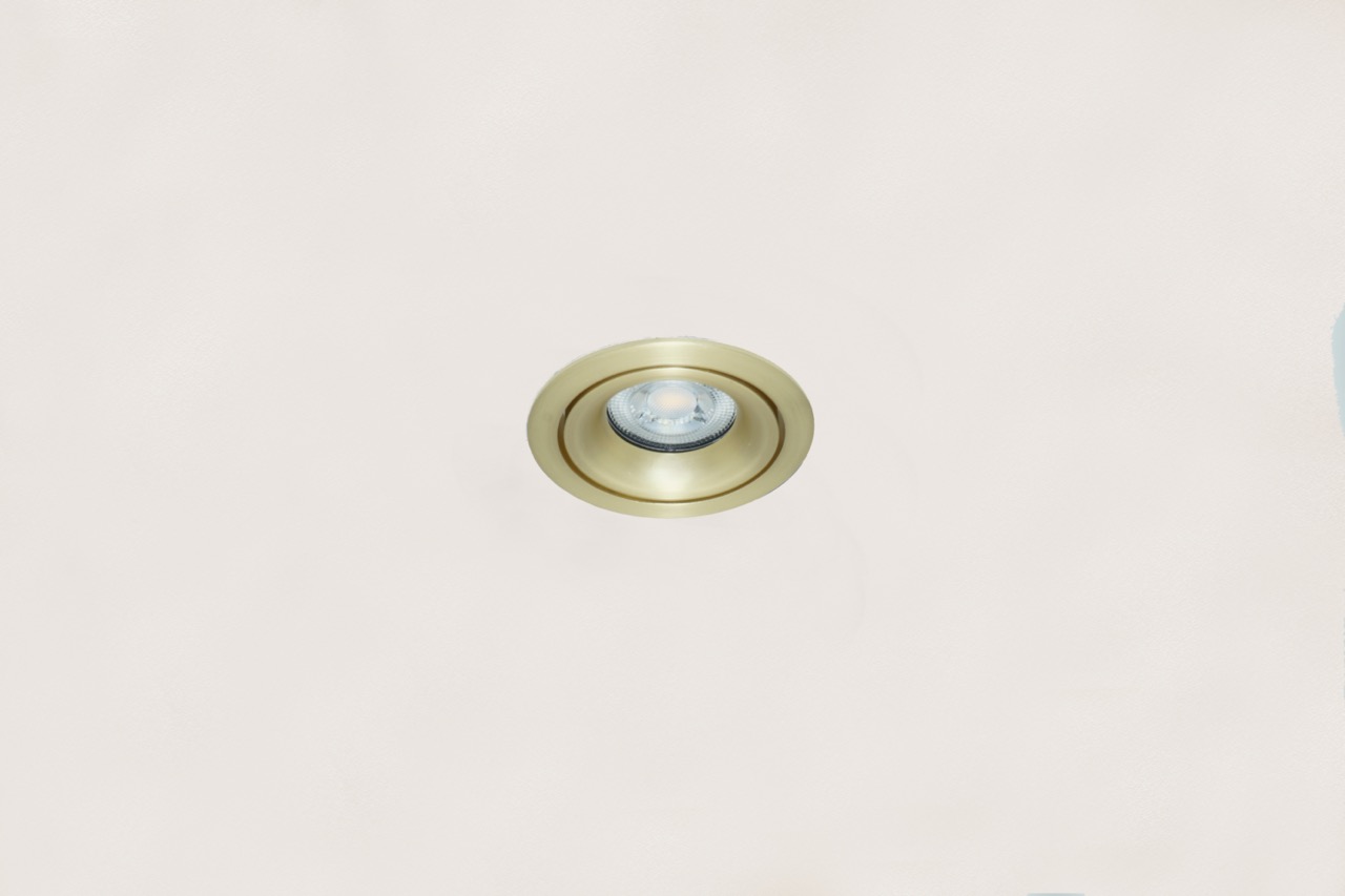 Artdelight Alice - spot encastré - Ø 90 mm, Ø 83 mm encastré - or mat