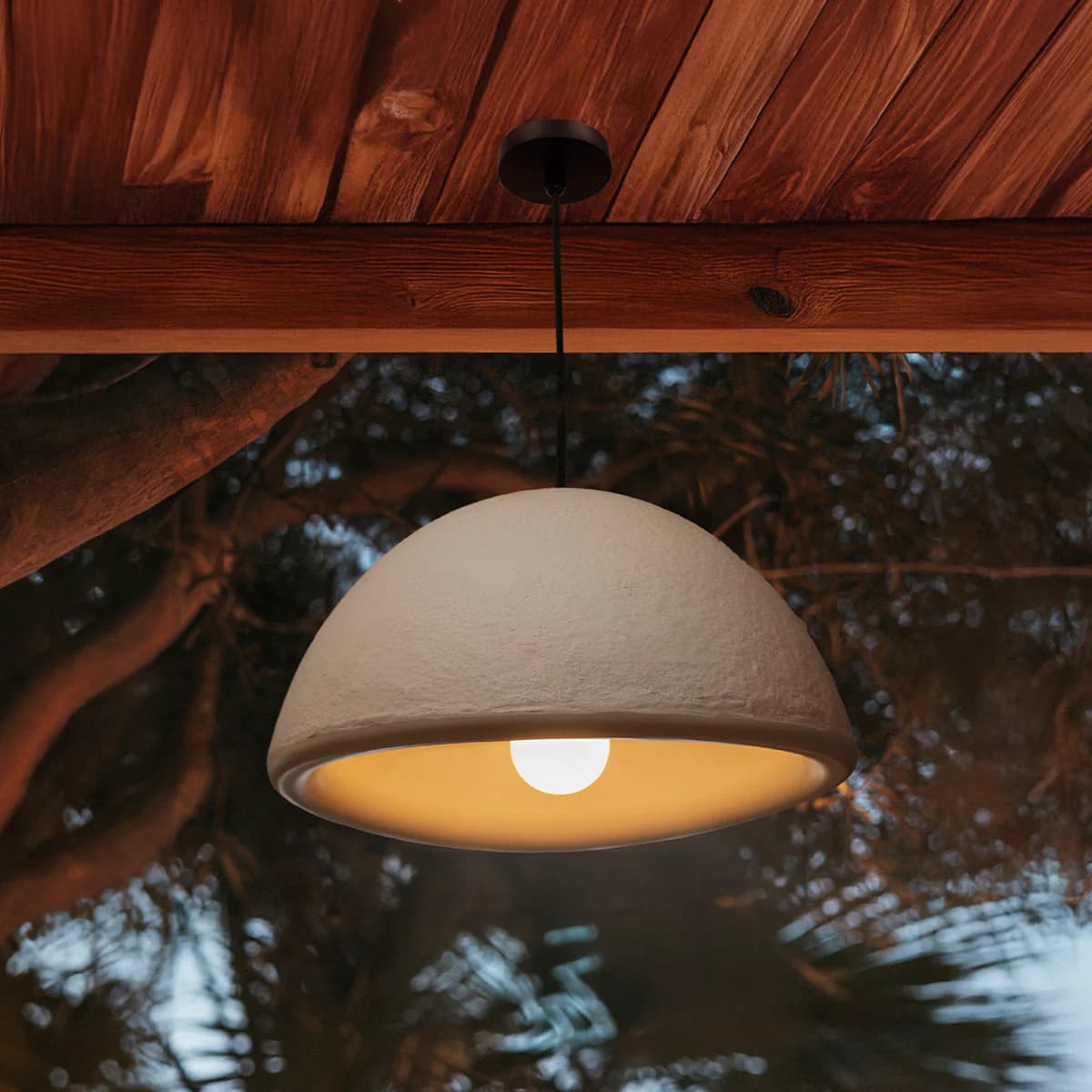 New Garden Luna 40 - lampe suspendue - Ø 38,6 x - IP44 - beige