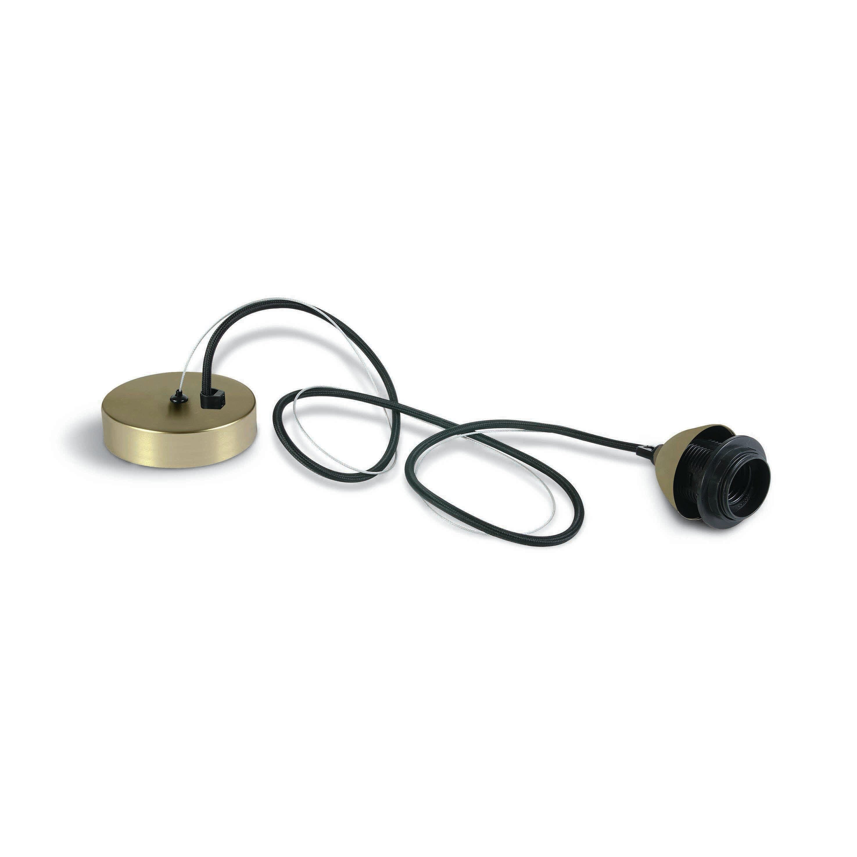 ONE Light E27 Pendant Kit - lampe suspendue - Ø cm - laiton brossé