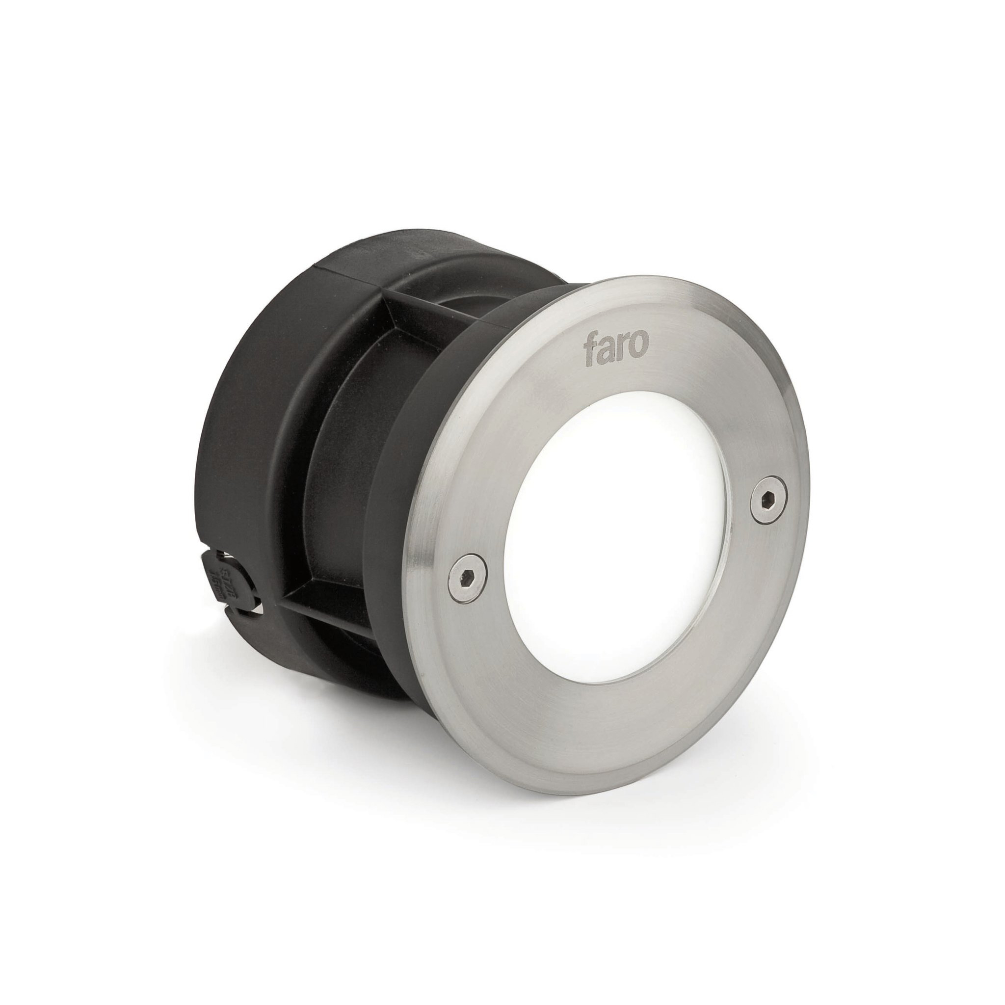 Faro Led-18 - applique encastrée - Ø ,5 cm - 3W LED inclus - IP67 - acier inoxydable satiné - couleur de lumière blanc chaud