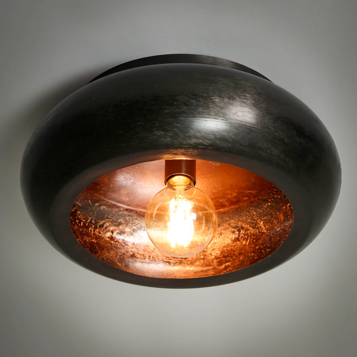 Vico Sky Round - plafonnier - Ø cm - nickel noir