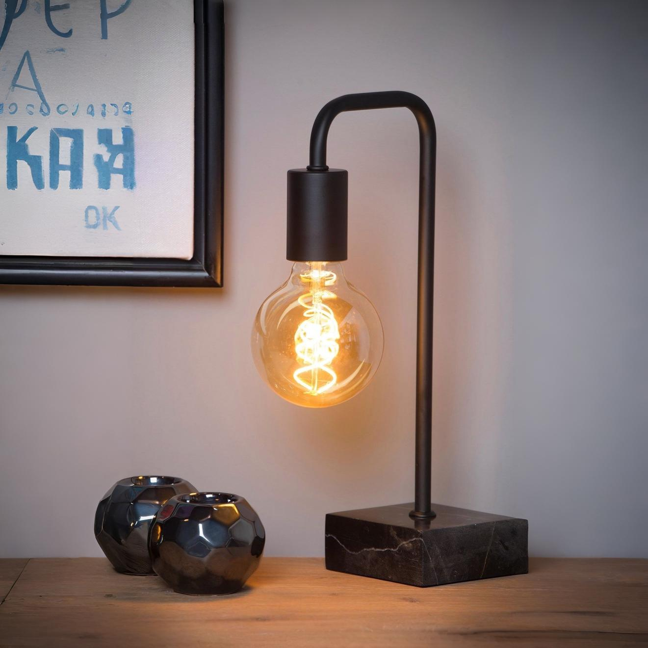 MODÈLE D’EXPOSITION - Lucide Lorin - lampe à poser - - noir