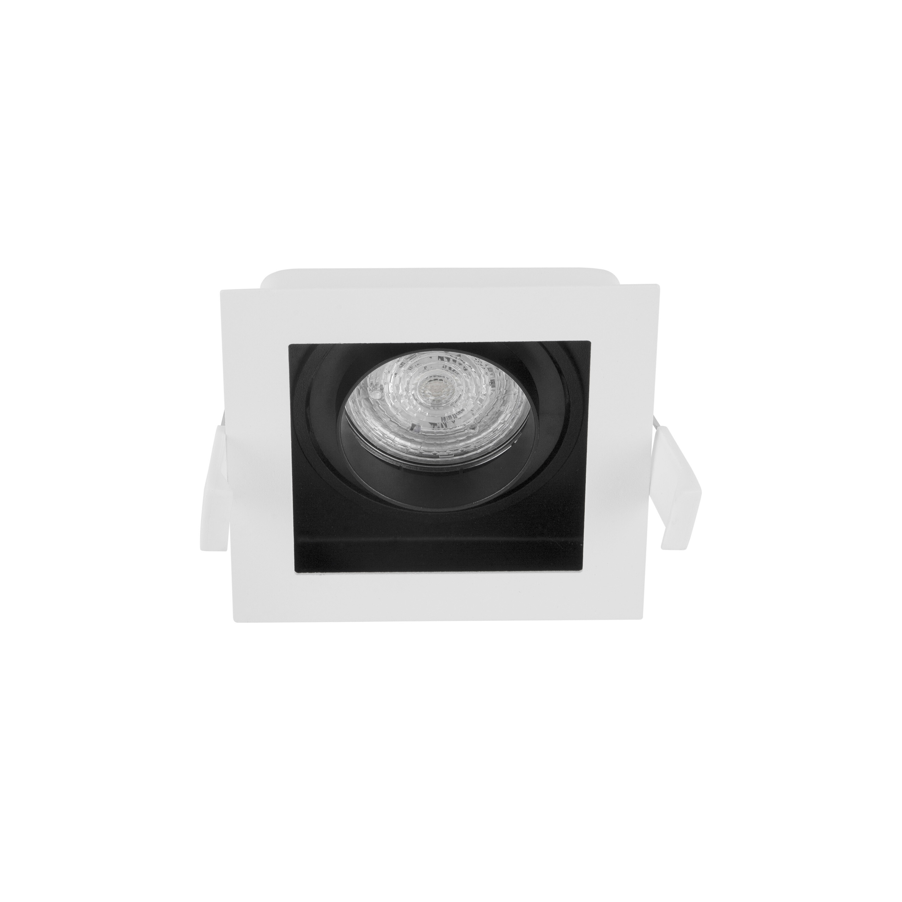 Nova Luce Cedi - spot encastré - mm, mm format encastré - blanc et noir sable