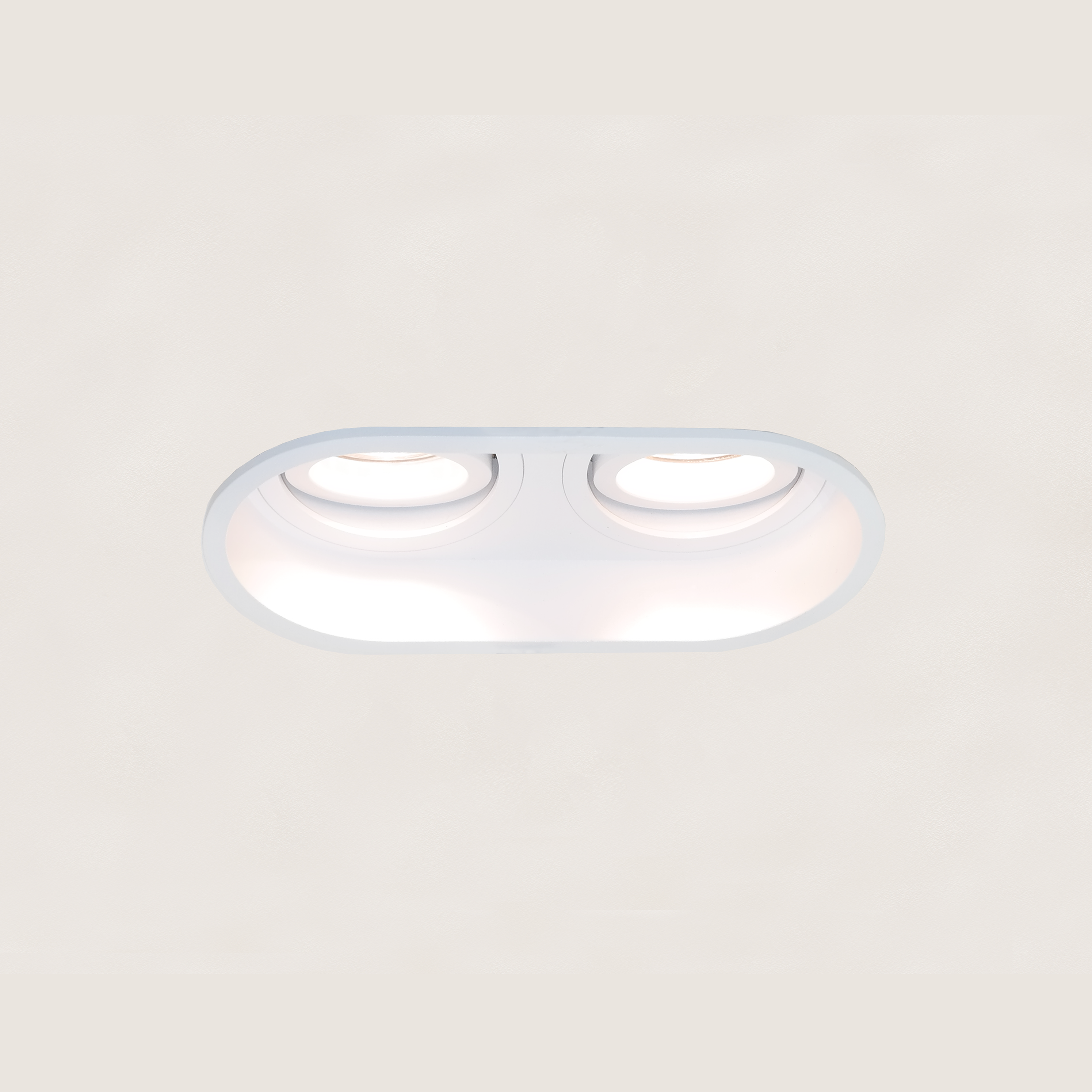 Artdelight Rex - spot encastrable - mm, 2 x Ø mm encastrable - blanc