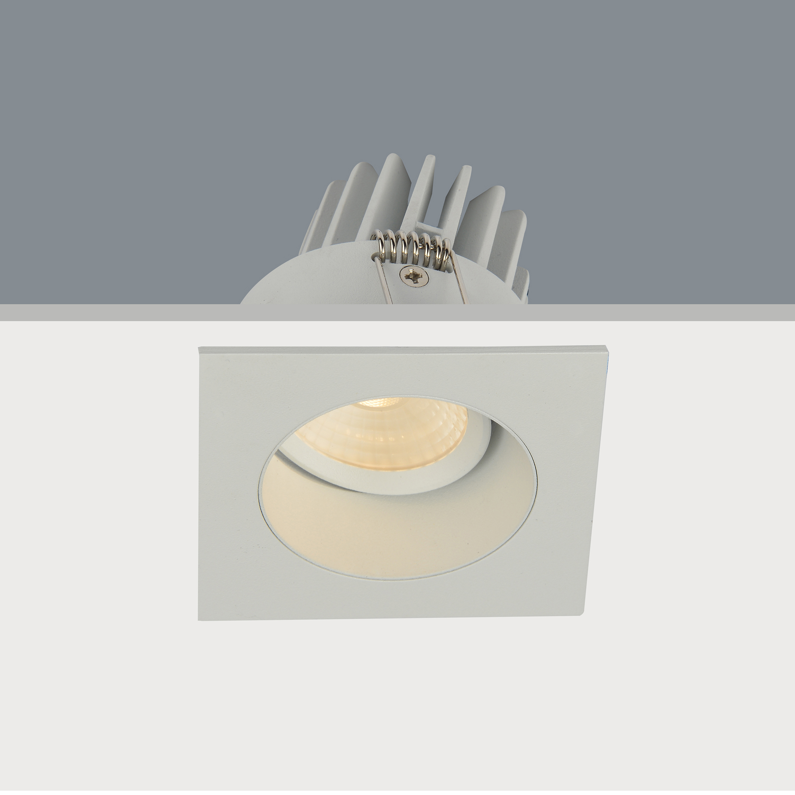 Artdelight Venice 2808 - spot encastré - mm, Ø 68 mm encastré - 8W LED dimmable inclus - IP44 - blanc