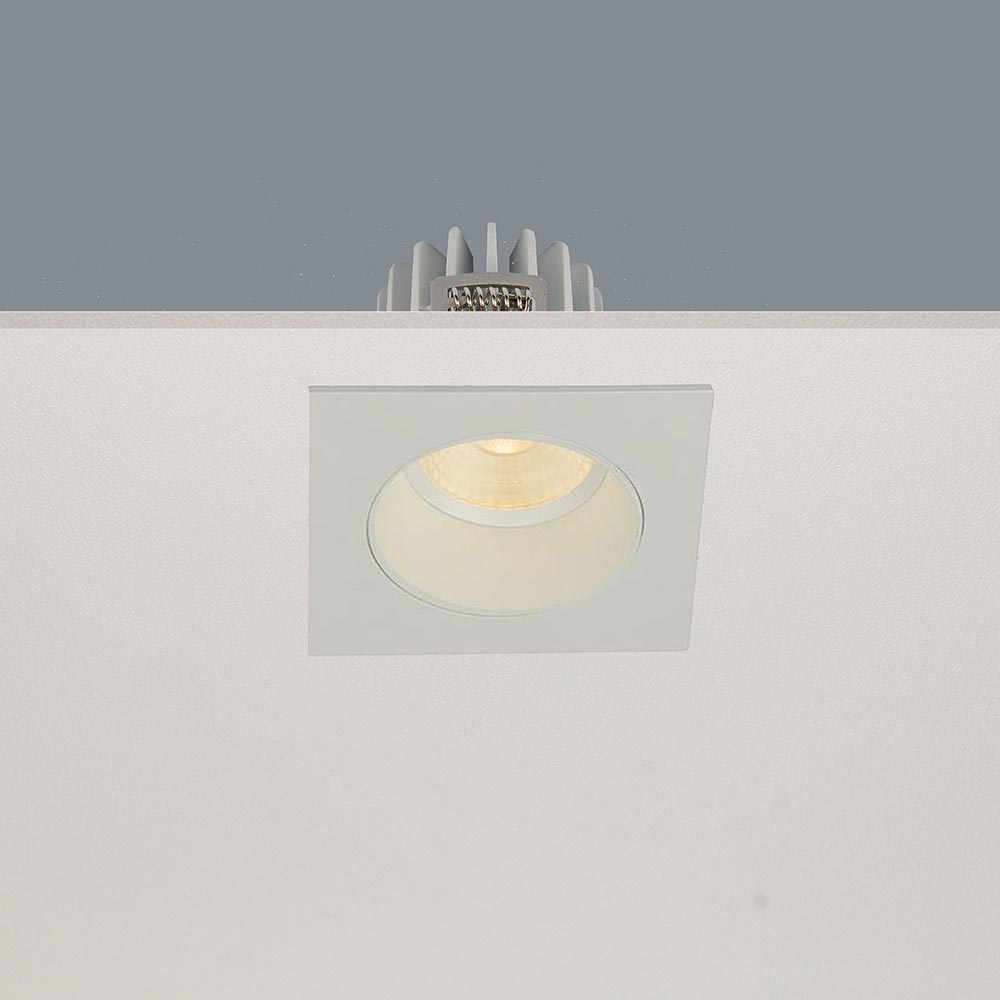 Artdelight Venice 2708 - spot encastré - mm, Ø 68 mm encastré - 8W LED dimmable inclus - IP44 - blanc
