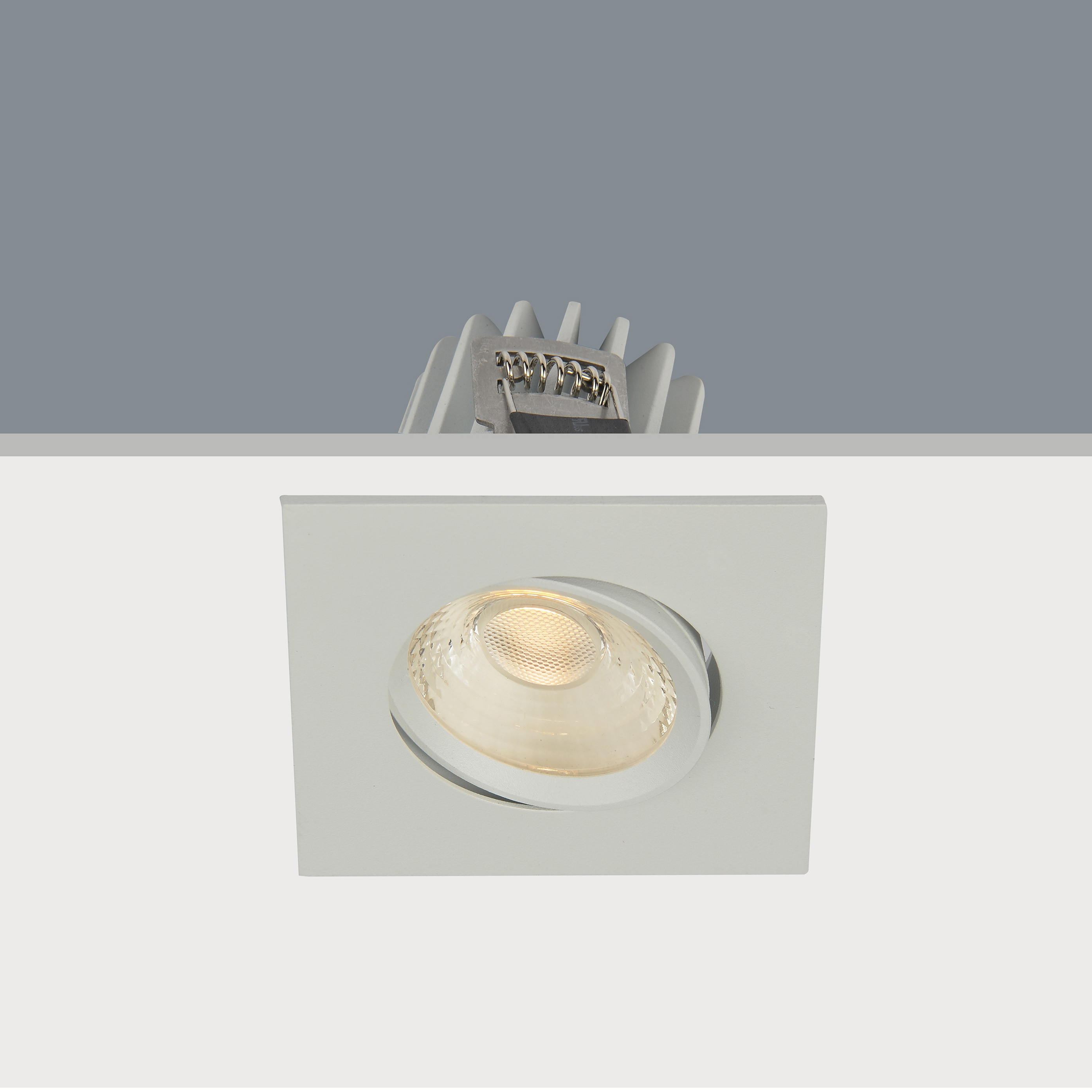 Artdelight Venice 2608 - spot encastrable - mm, Ø 68 mm encastrable - 8W LED dimmable inclus - IP44 - blanc