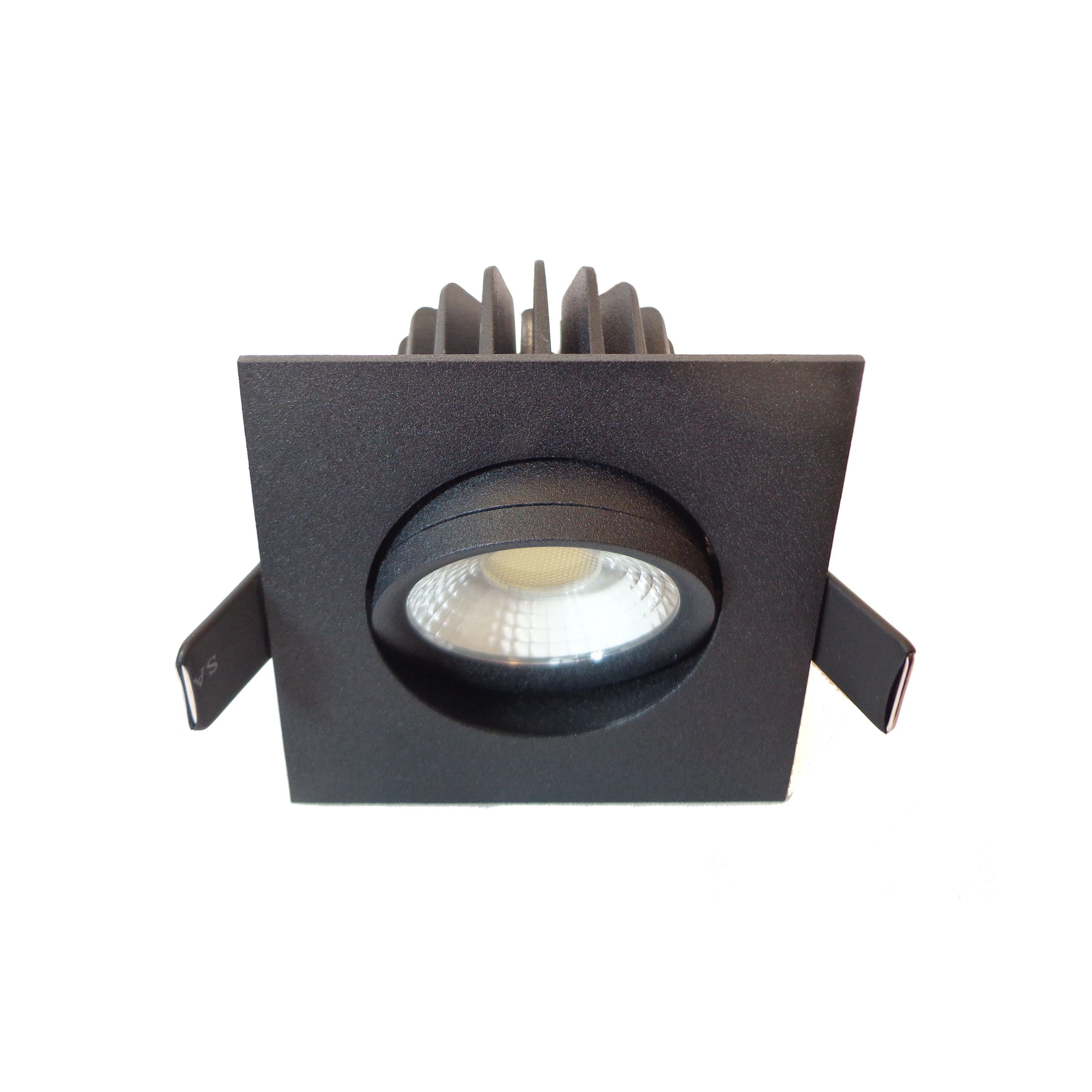 Artdelight Venice 2608 - spot encastrable - mm, Ø 68 mm encastrable - 8W LED dimmable inclus - IP44 - noir