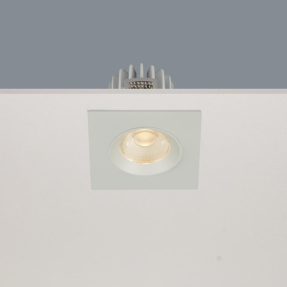 Artdelight Venice 2508 - spot encastré - mm, Ø 68 mm encastré - 8W LED dimmable inclus - IP44 - blanc