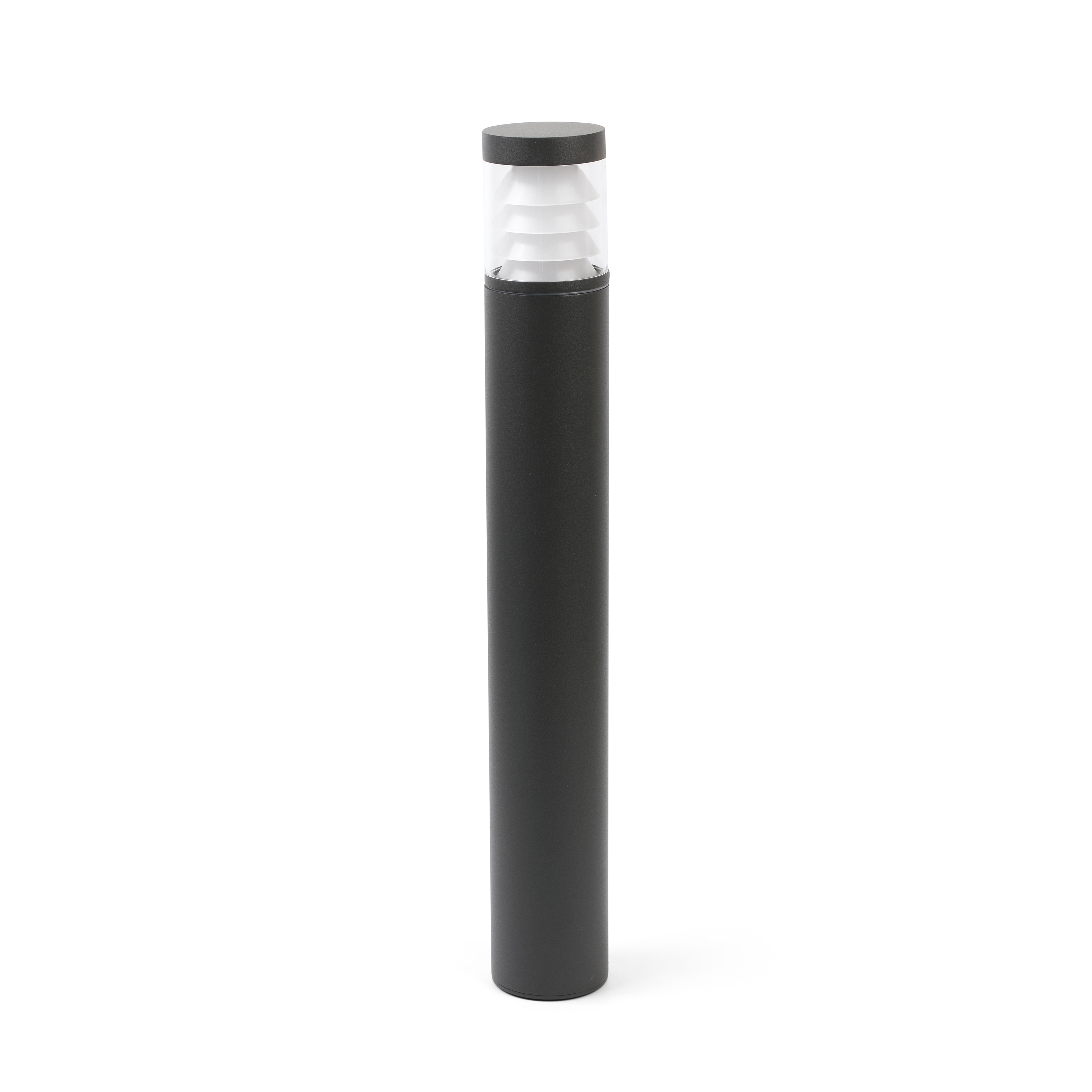 Faro Plim - lampe de jardin - Ø cm - 10W LED inclus - IP65 - gris foncé avec verre transparent