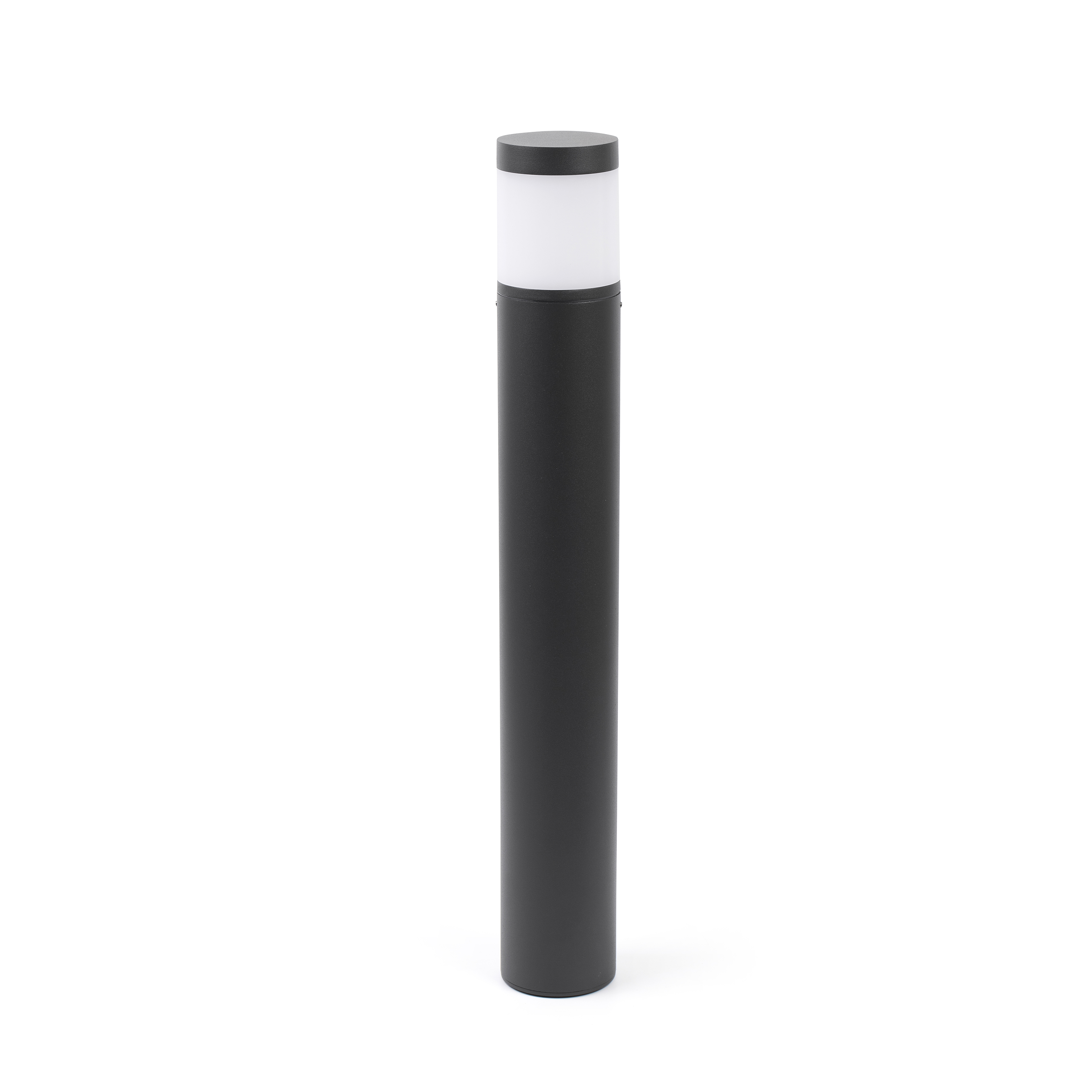 Faro Plim - lampe de jardin - Ø cm - 10W LED inclus - IP65 - gris foncé avec verre au lait