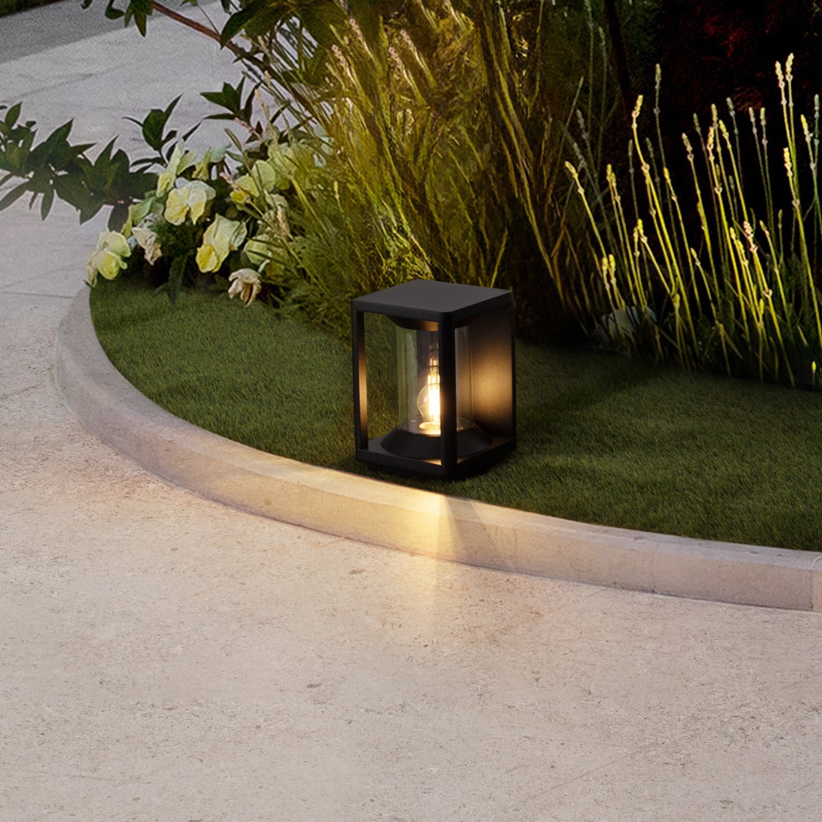 Nova Luce Pacific - lampe de jardin - 14,5 x ,5 cm - IP65 - anthracite foncé — vue 3