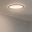 Nordlux Oja - plafonnier de salle de bains - Ø 42,4 x 2,3 cm - 3 niveaux Moodmaker Fonction SceneSelect (3000K-4000K) - 19W LED inclus - IP54 - noir