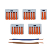wago kit de connexion pour plaque de plafond avec 6 points lumineux