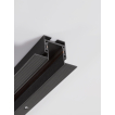 Nova Luce Planet 03 - profilé magnétique encastré sans cadre - 200 x 6,5 x 3,9 cm - noir sable