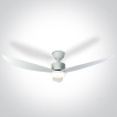 ONE Light White Body - ventilateur de plafond avec lumière et télécommande - Ø 132 x 35 cm - 22W LED inclus - blanc