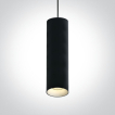ONE Light Cylinder - lampe suspendue - Ø 7,5 x 240 cm - noir