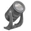 Century Italia Blaze - spot au sol - 12,4 x 8 x 14,7 cm - 14W LED inclus - IP67 - gris - couleur de lumière blanc chaud