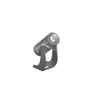 Century Italia Blaze - spot au sol - 7,3 x 2,7 x 8,7 cm - 3W LED inclus - IP67 - gris - lumière blanche
