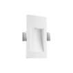 Nova Luce Eurona - applique encastrée - 16,5 x 8 cm - 1W LED inclus - crépi blanc