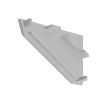 KLUS Kopro-30-p-l - embout gauche - gris
